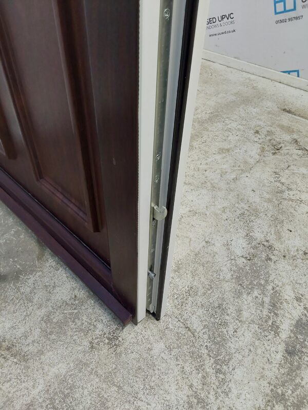 Used Rosewood Upvc Back Door 895mm x 2120mm 0357 - Image 6