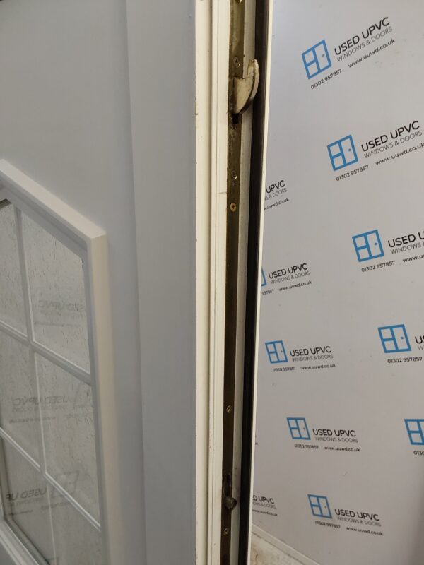 Used White Upvc Back Door And Side Panel 1195mm x 2055mm (reduce to 1175mm) DS008 - Image 7