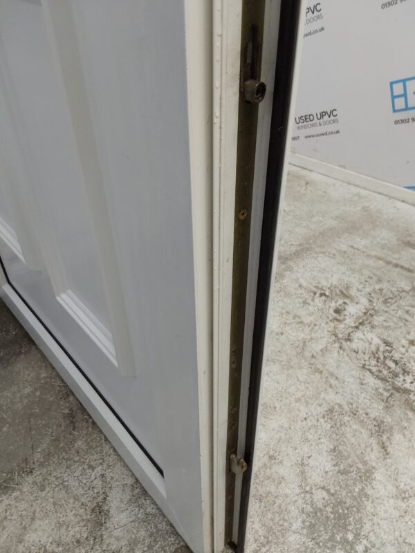 Used White Upvc Back Door And Side Panel 1195mm x 2055mm (reduce to 1175mm) DS008 - Image 9