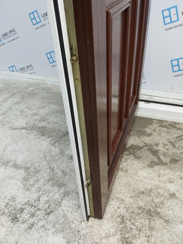 Used Woodgrain Upvc Back Door 890mm x 2100mm (Reduce To 870mm) 0321 - Image 6