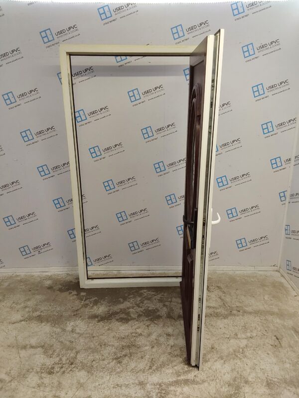 Used Woodgrain Upvc Front Door 1005mm x 1990mm 0309 - Image 3