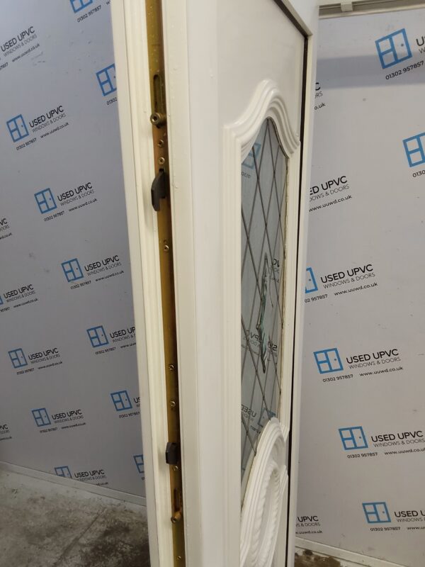 Used White Upvc Front Door And Side Panel 1340mm x 2050mm DS026 - Image 4