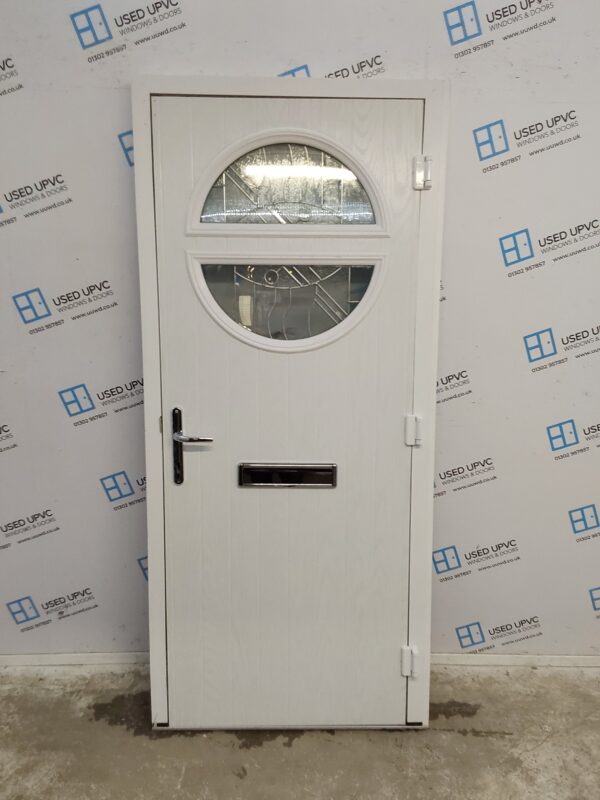 Used Chartwell Green Composite Front Door 895mm x 2000mm (Reduce To 875mm) 0830 - Image 2