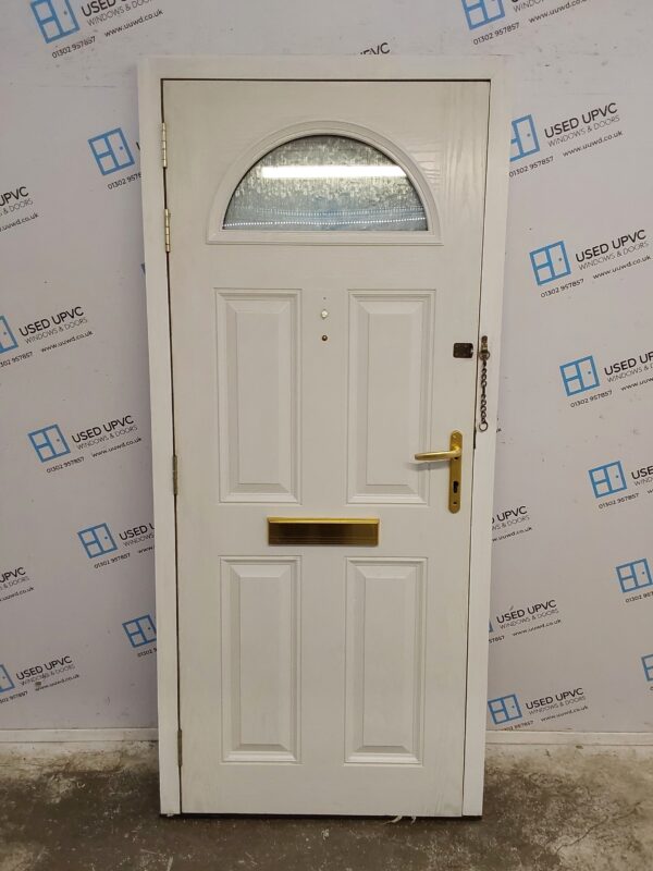 Used White Composite Front Door 910mm x 2030mm 0056 - Image 2