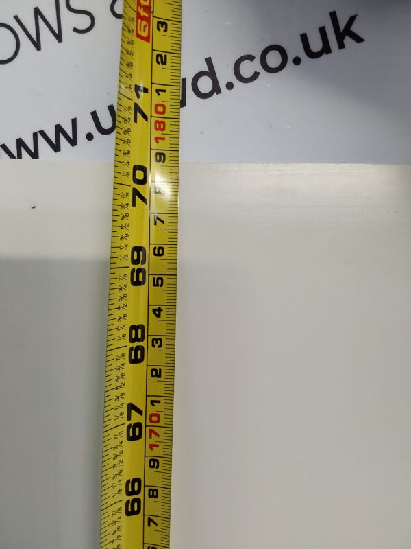 Used White Upvc Front Door Panel 605mm x 1786mm x 28mm UFDP0039 - Image 4