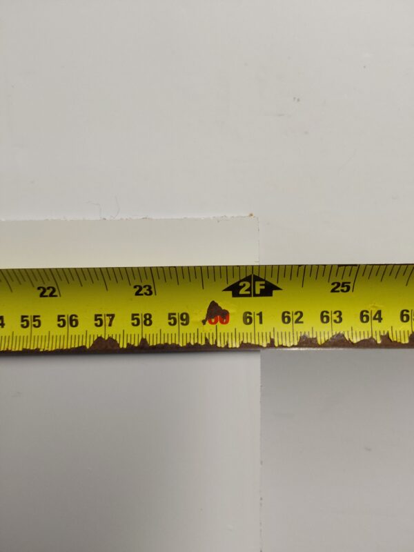 Used White Upvc Front Door Panel 612mm x 1789mm x 28mm UFDP0050 - Image 3
