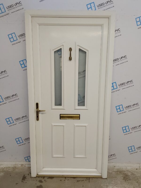 Used White Upvc Front Door 1020mm x 2100mm 0806