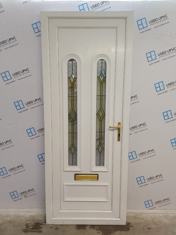 Used White Upvc Front Door 900mm x 2245mm 0183
