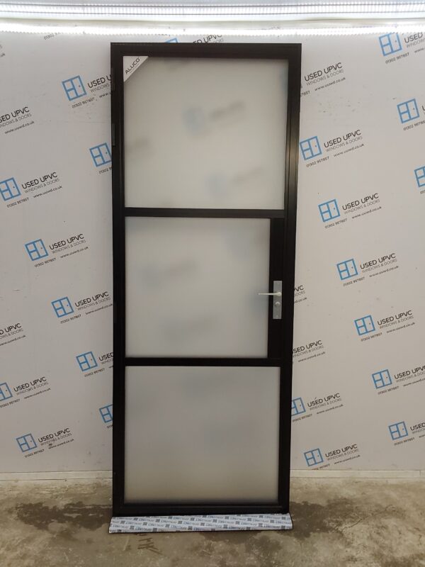 Brand New Black internal Aluminium Door 895mm x 2320mm C1ND15