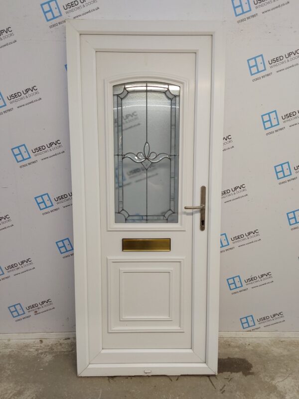 Used White Upvc Front Door 865mm x 2065mm 0321