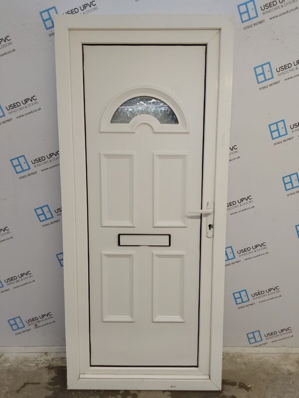 Used White Upvc Front Door 925mm x 2120mm 0462