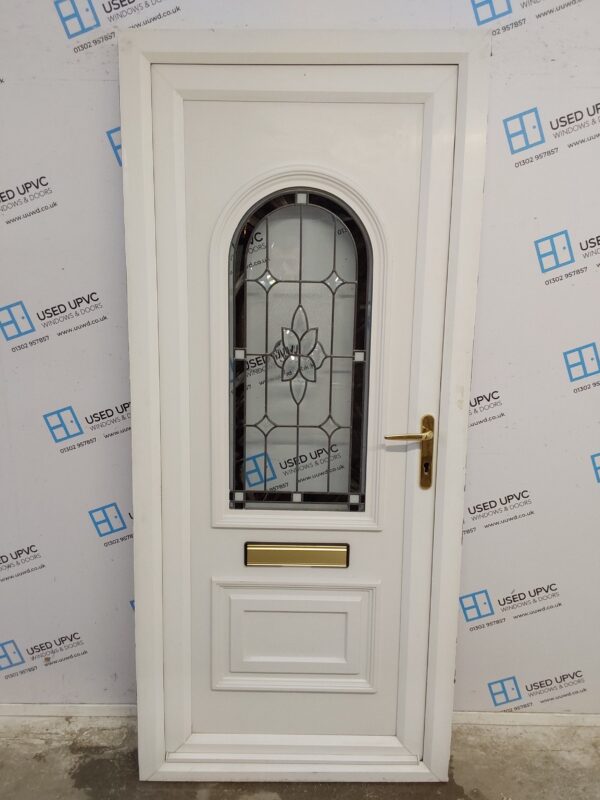 Used White Upvc Front Door 915mm x 2065mm 0263