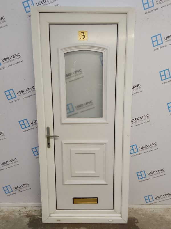 Used White Upvc Front Door 900mm x 2100mm 0173