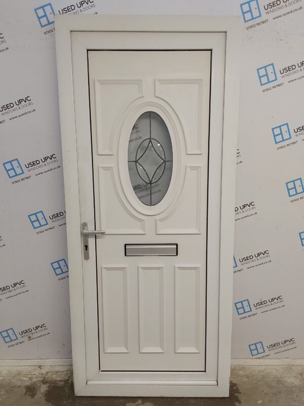 Used White Upvc Front Door 925mm x 2105mm 0042