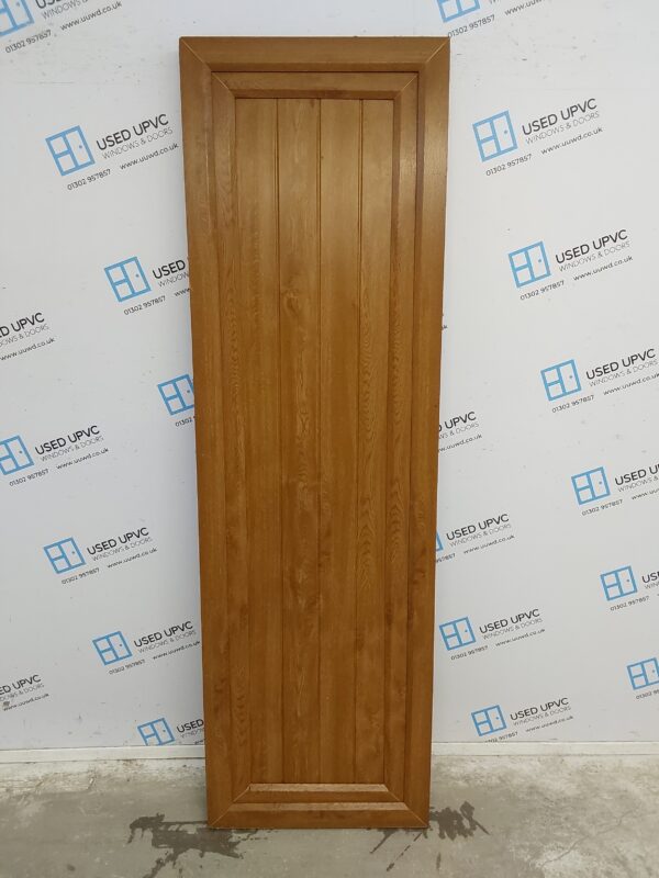 Used Oak Upvc Door 620mm x 2050mm 0028