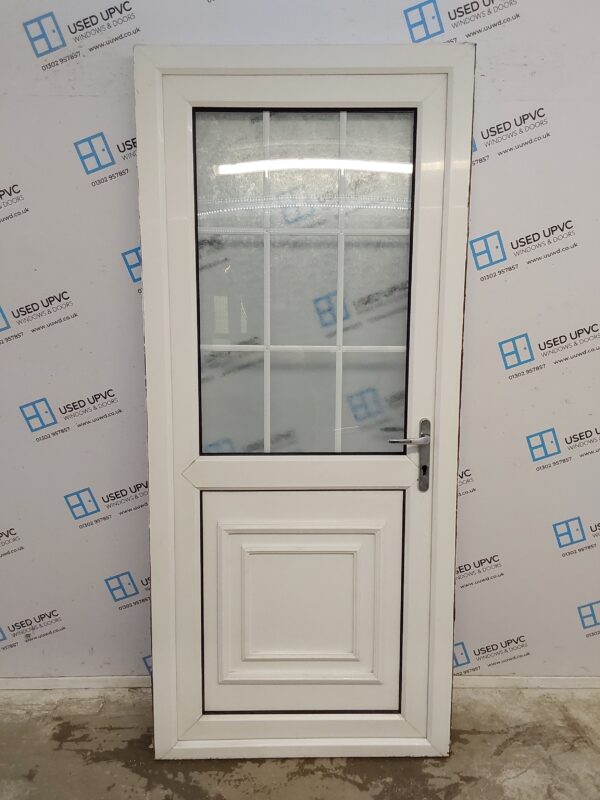 Used White Upvc Back Door 920mm x 2085mm C6048