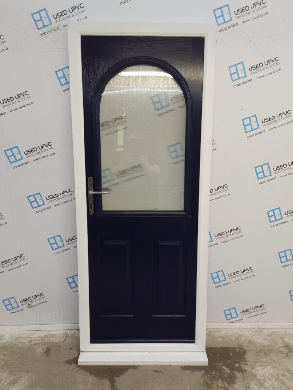Used Dark Blue Composite Back Door 845mm x 2100mm C7D004