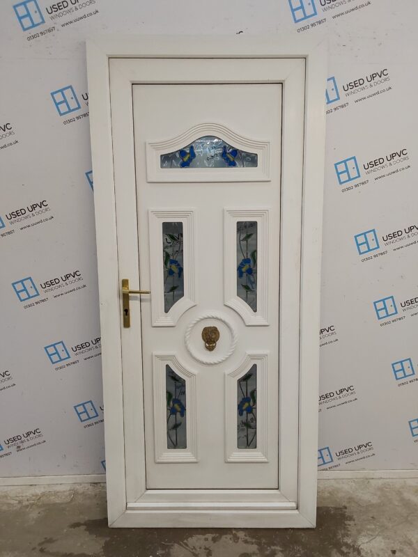 Used White Upvc Back Door 915mm x 2045mm C7D038