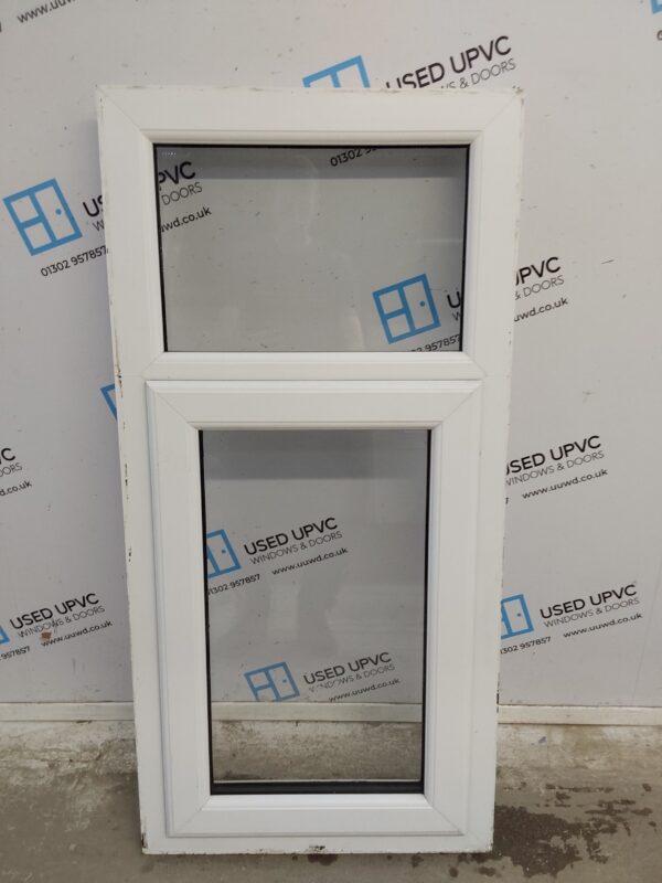 Used White Upvc Window 595mm x 1215mm AO022