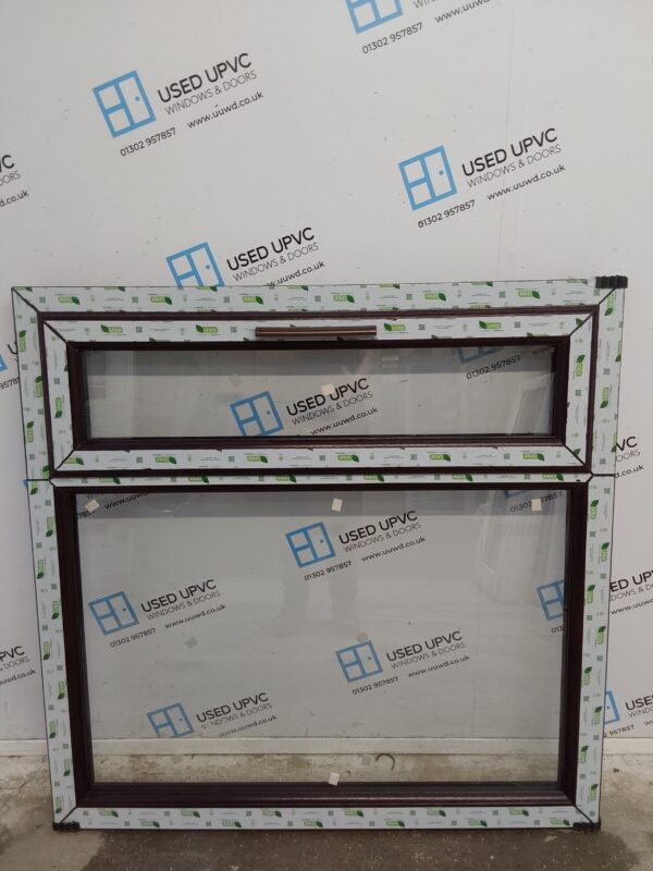 Brand New Rosewood Upvc Window 1190mm x 1170mm LW0122