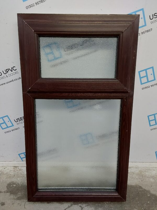 Used Rosewood Upvc Window 620mm x 1090mm C4W142