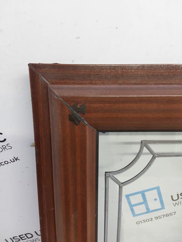 Used Woodgrain Upvc Window 570mm x 1275mm W0448 - Image 7