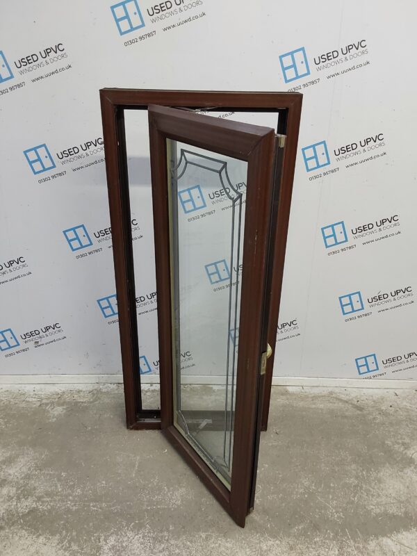Used Woodgrain Upvc Window 570mm x 1275mm W0448 - Image 2
