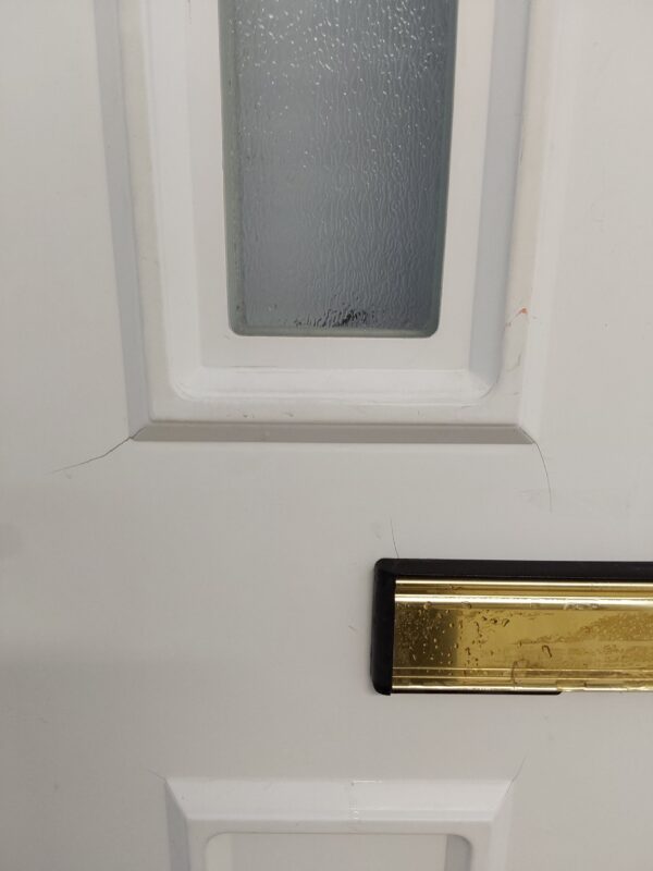 Used White Upvc Front Door 1020mm x 2100mm 0806 - Image 9