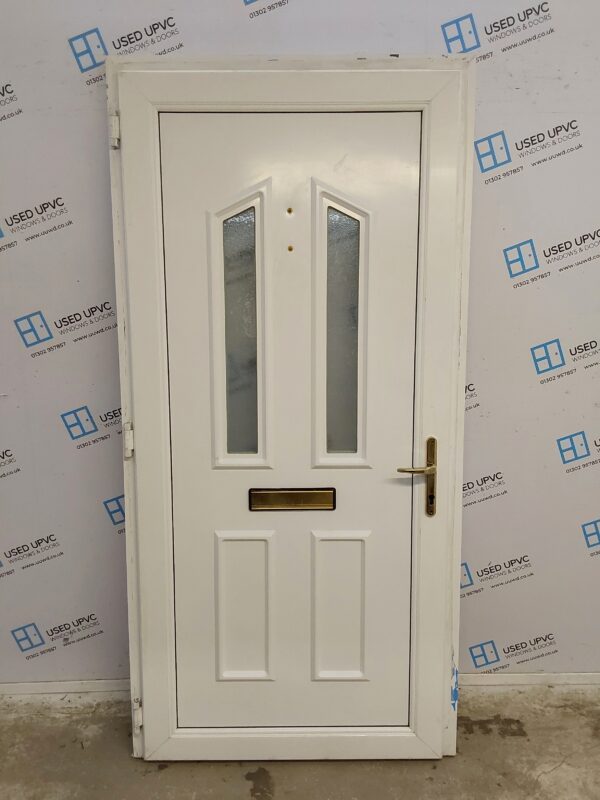 Used White Upvc Front Door 1020mm x 2100mm 0806 - Image 2