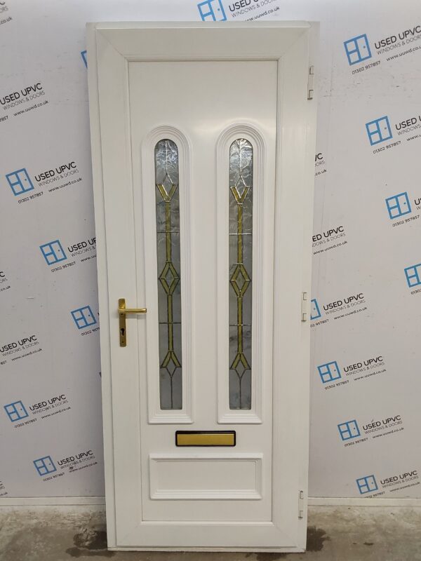 Used White Upvc Front Door 900mm x 2245mm 0183 - Image 2