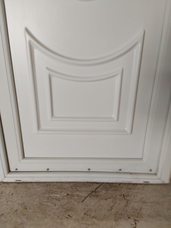 Used White Upvc Back Door And Toplight 920mm x 2430mm 0453 - Image 7