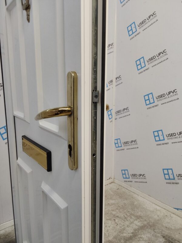 Used White Upvc Front Door And Toplight 810mm x 2370mm 0554 - Image 5