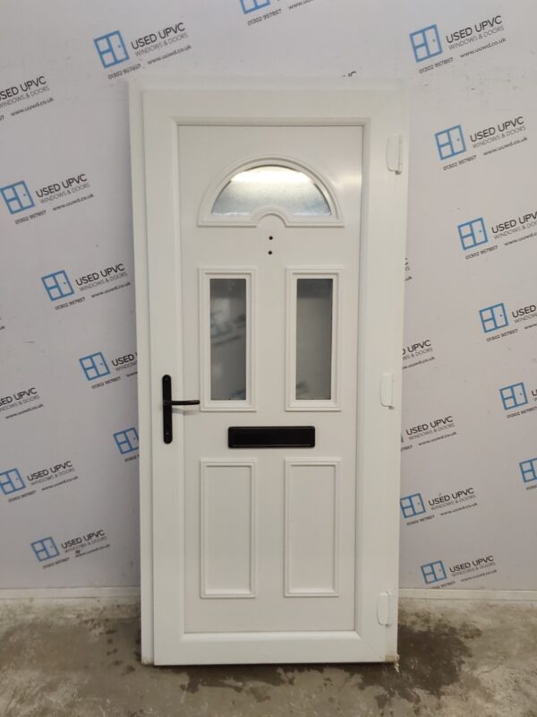 Used White Upvc Front Door 930mm x 2050mm 0027 - Image 2