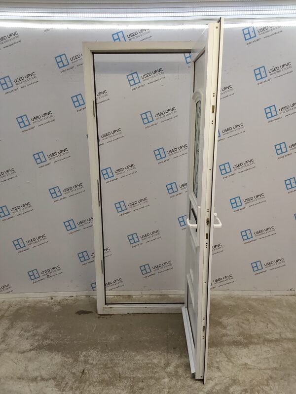 Used White Upvc Front Door 835mm x 2160mm 0550 - Image 3