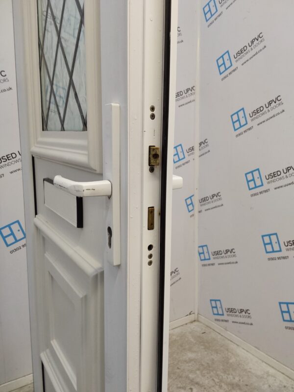 Used White Upvc Front Door 835mm x 2160mm 0550 - Image 5