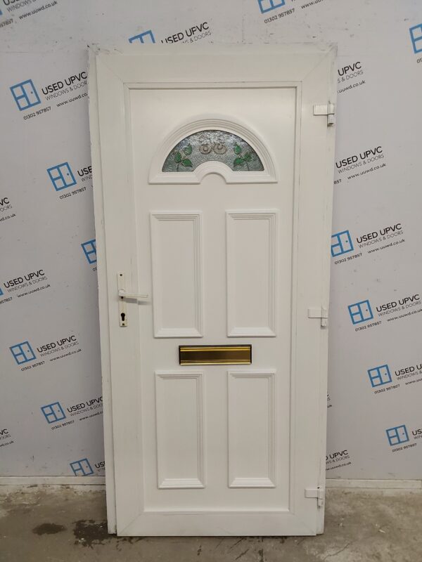 Used White Upvc Front Door 930mm x 1990mm 0544 - Image 2