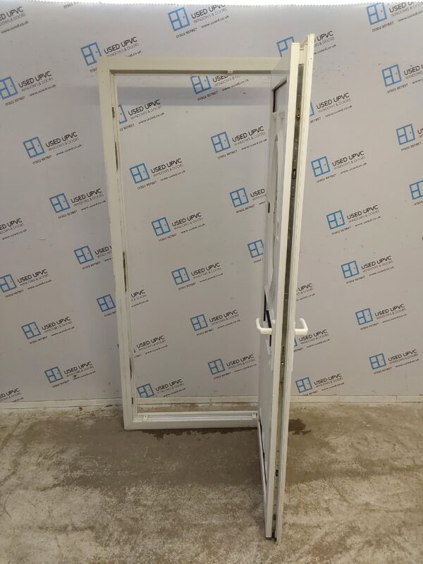 Used White Upvc Front Door 915mm x 2035mm (Reduce To 900mm) 0361 - Image 3