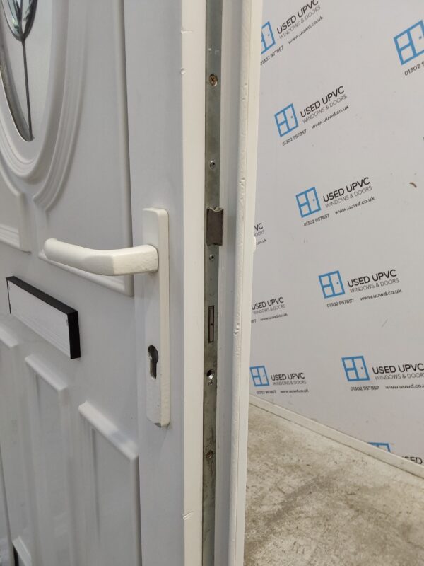 Used White Upvc Front Door 915mm x 2035mm (Reduce To 900mm) 0361 - Image 5