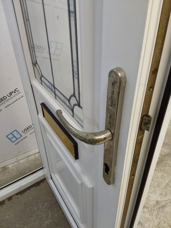 Used White Upvc Front Door 865mm x 2065mm 0321 - Image 7