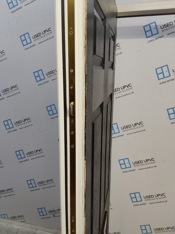 Used Black Composite Front Door 895mm x 2065mm (Reduce To 880mm) 0584 - Image 4