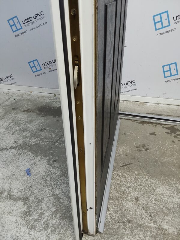 Used Black Composite Front Door 895mm x 2065mm (Reduce To 880mm) 0584 - Image 6