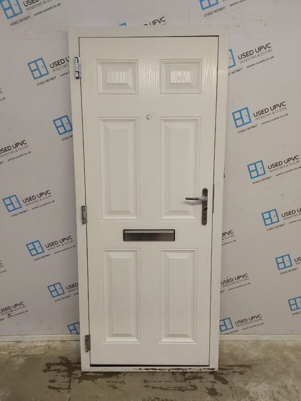 Used White Composite Front Door 850mm x 2015mm 0554 - Image 2