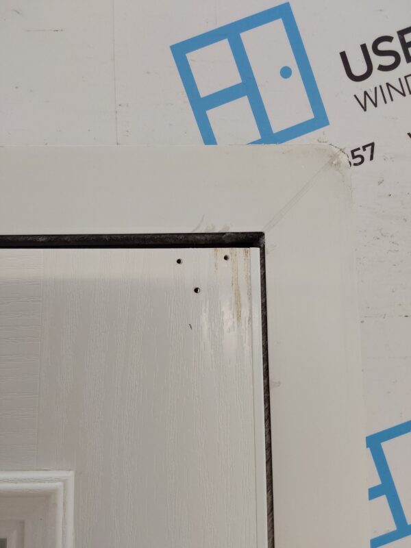 Used White Composite Back Door 925mm x 2110mm 0326 - Image 9