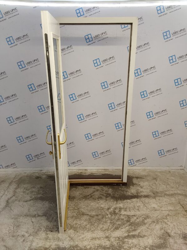 Used White Composite Back Door 925mm x 2110mm 0326 - Image 3