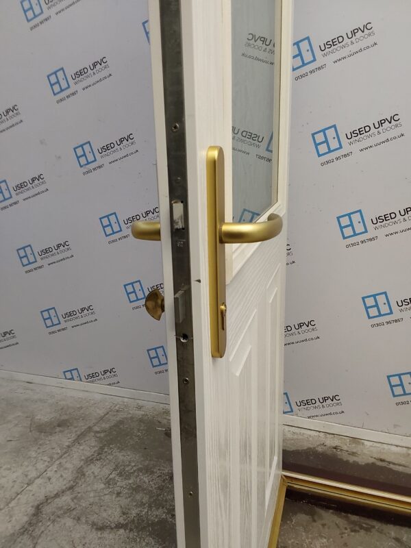 Used White Composite Back Door 925mm x 2110mm 0326 - Image 5
