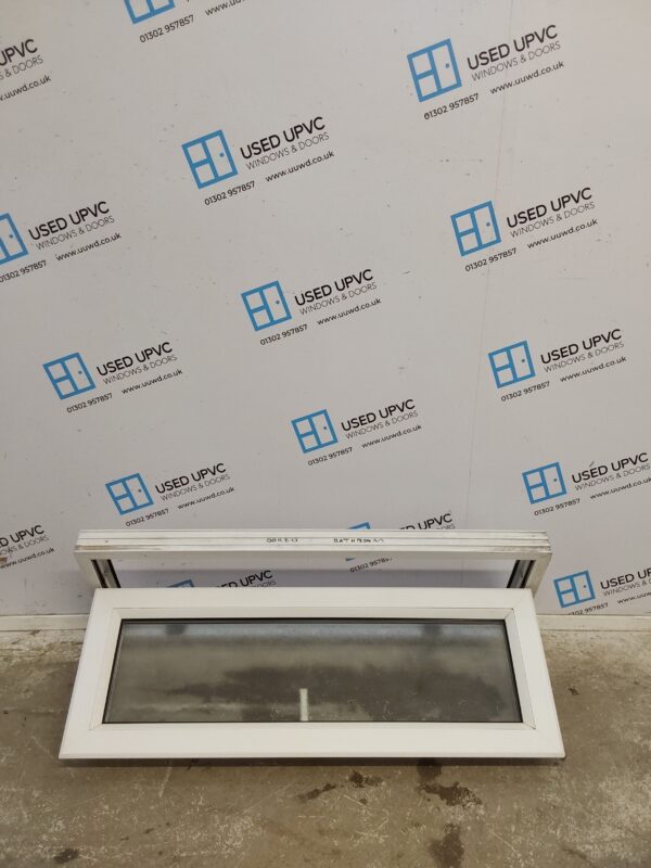 Used White Upvc Window 1070mm x 415mm C4W117 - Image 2