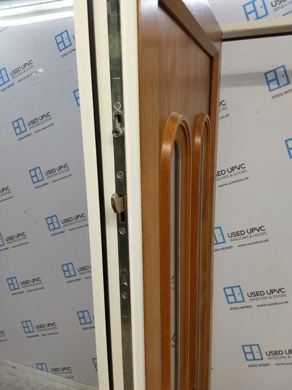Used Oak Upvc Back Door 900mm x 2100mm 0823 - Image 4