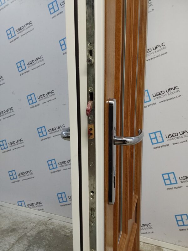 Used Oak Upvc Back Door 900mm x 2100mm 0823 - Image 5