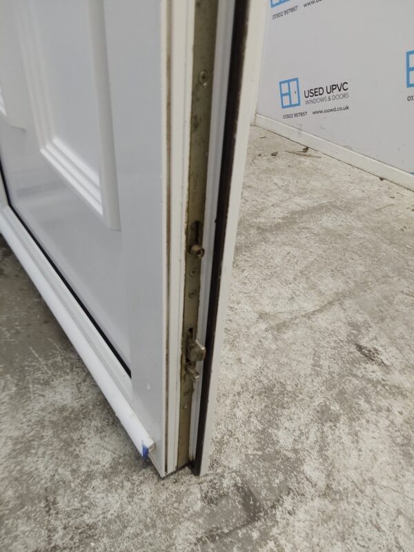 Used White Upvc Back Door 840mm x 2030mm (Reduce To 2010mm) 0669 - Image 6