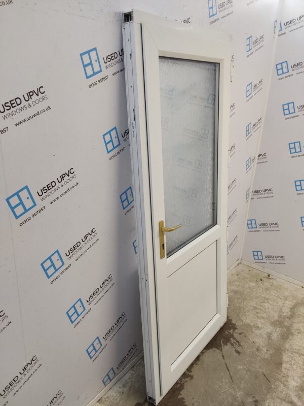 Used White Upvc Back Door (Outwards Opening) 925mm x 2025mm 0607 - Image 7